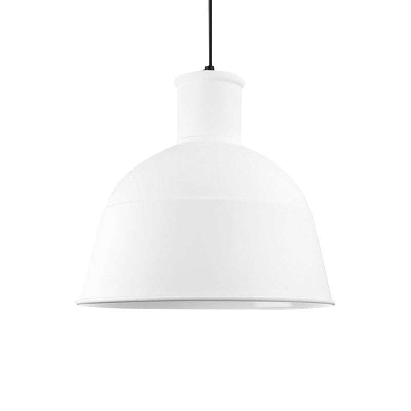 Modern Aluminum Hanging Pendant Light With Bowl Shade - Perfect For Meeting Room 1 Bulb Included