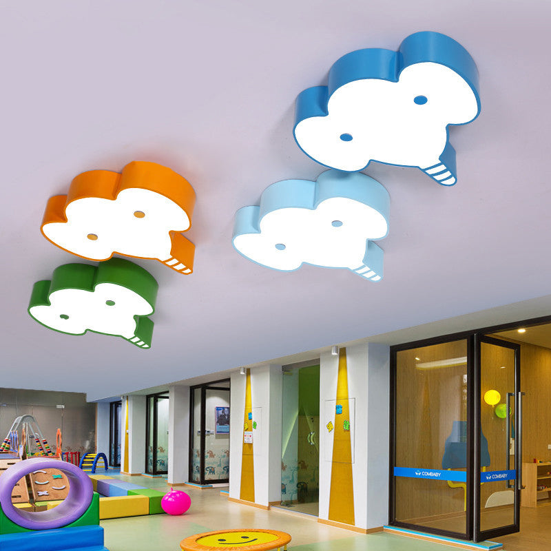 Lovely Metal Elephant Ceiling Lamp For Kindergarten And Nursing Rooms
