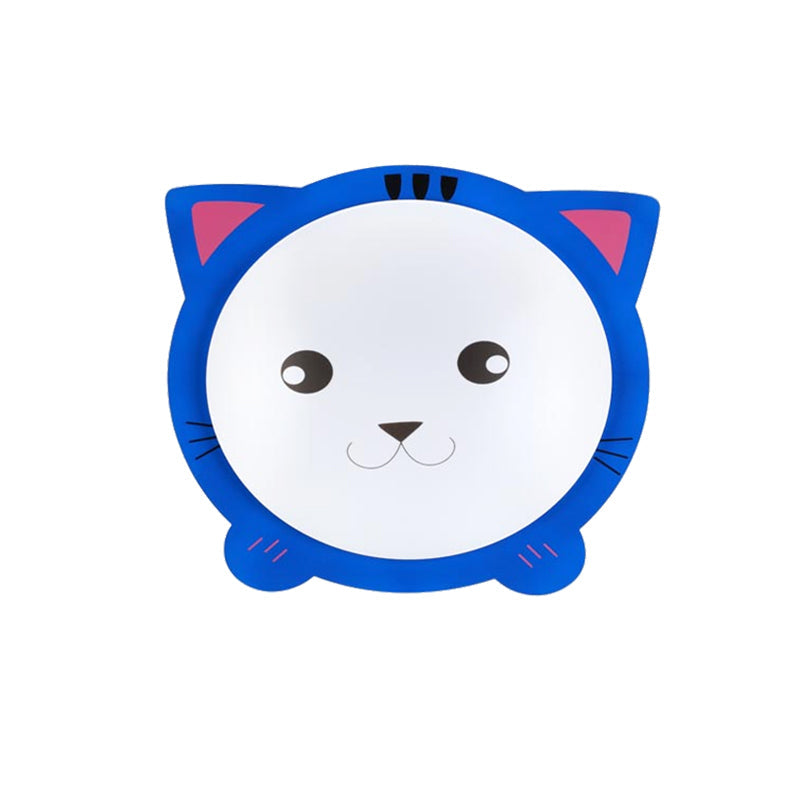 Cartoon Animal Shaped Ceiling Mount Light - Metal Flush For Nurseries And Corridors