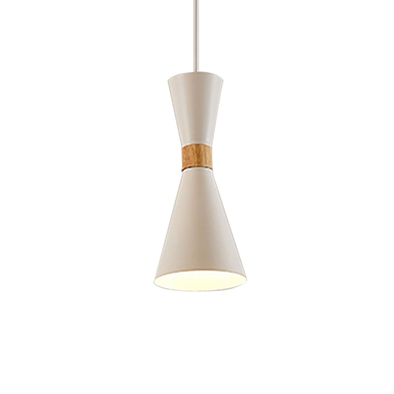 Nordic Metal Hourglass Mini Pendant Light - 1 Living Room & Hallway Hanging Lamp