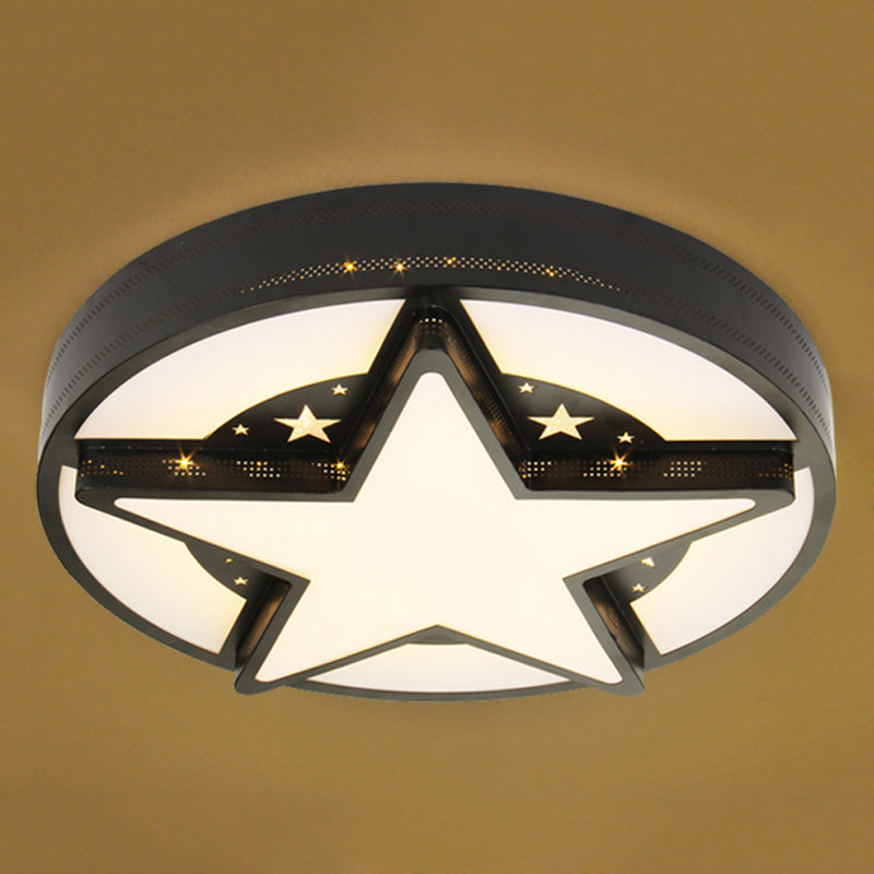 Childrens Bedroom Starry Sky Flush Mount Ceiling Light