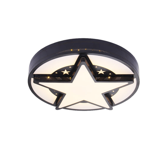 Children’s Bedroom Starry Sky Flush Mount Ceiling Light