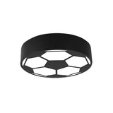 Colorful Football Flushmount Childrens Led Ceiling Light With Acrylic Shade