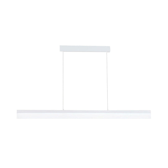 Minimalist Led Pendant Light In Black White Or Brown - Warm Natural Lighting 31.5 39 47 Wide