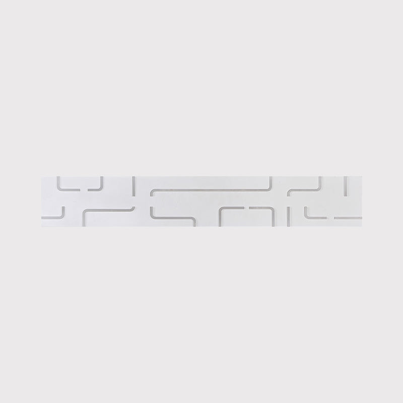 Modern White Etched Rectangle Led Acrylic Wall Light Fixture In Warm/White