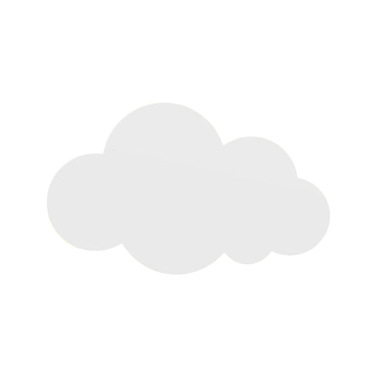 Colorful Cartoon Led Cloud Wall Sconce With Metallic Shade - Pink Yellow Blue