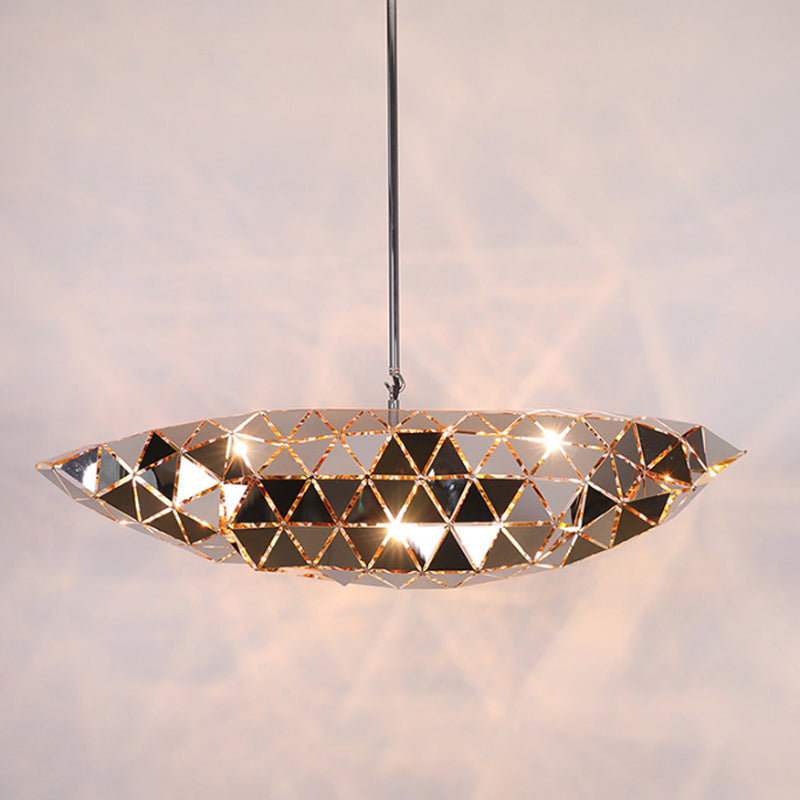 Metallic Polyhedron Pendant Light - Modern Hanging Lamp For Dining Table 1