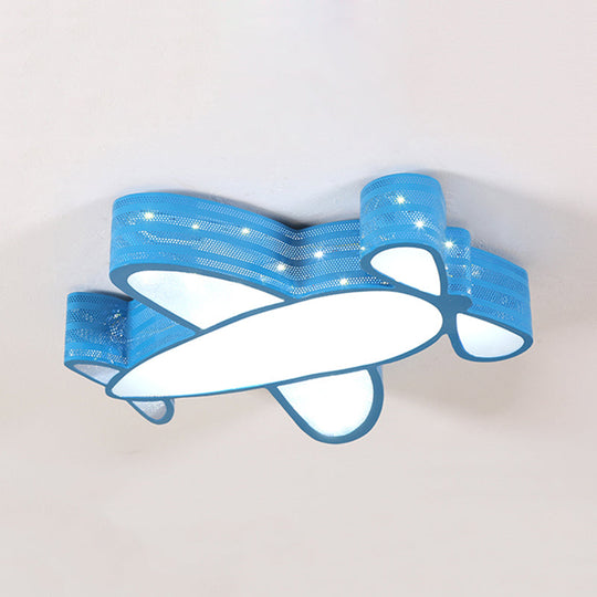 Cartoon Style Propeller Plane Ceiling Light For Kid’s Bedroom