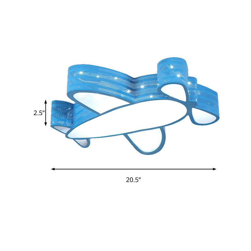 Cartoon Style Propeller Plane Ceiling Light For Kid’s Bedroom