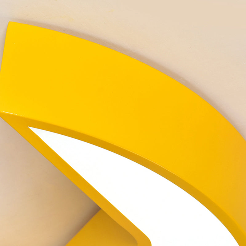 Wrench Shape Ceiling Mount Light: Charming Acrylic Fixture For Kindergarten Bedroom