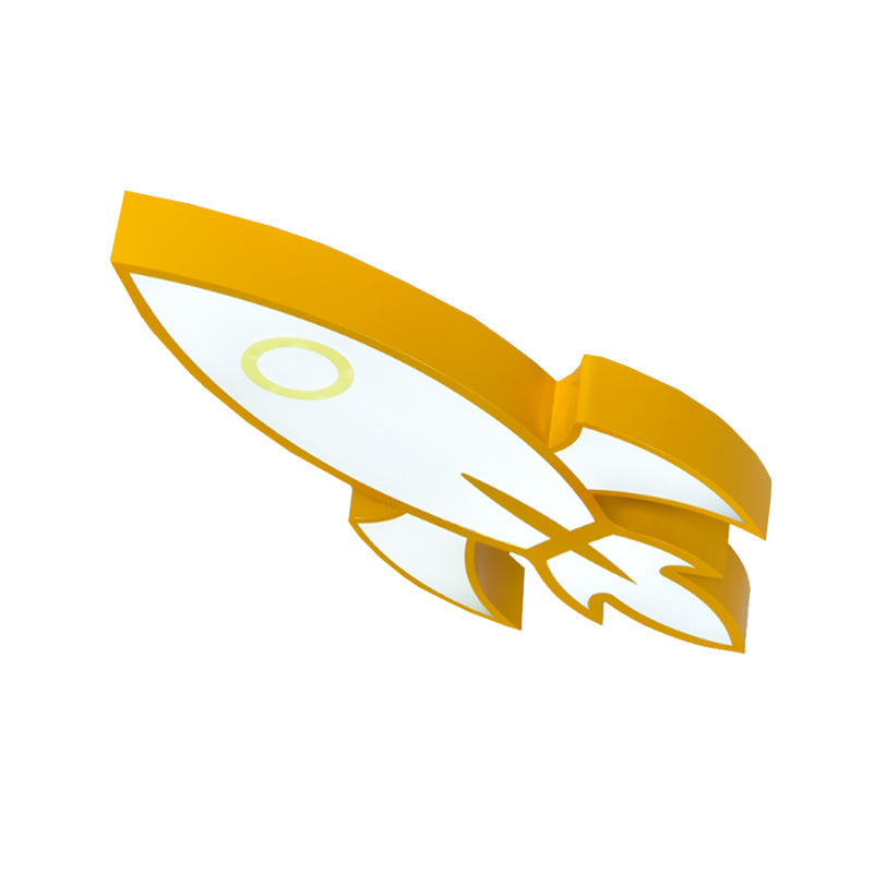 Contemporary Space Themed Ceiling Light For Child’s Bedroom - Acrylic Mount