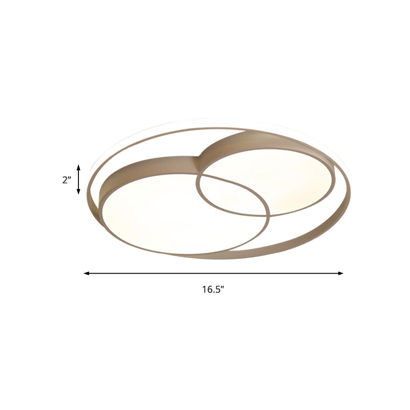 Modern Acrylic Snowman Ceiling Light - Stylish Flush Mount For Study Room & Kitchen