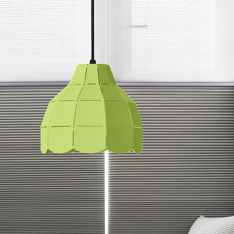 Macaron Scallop Dome Pendant Light - Pink/Yellow/Blue Perfect For Living Room