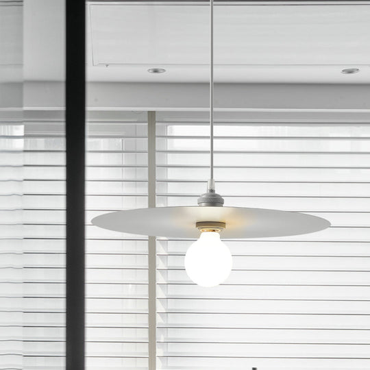 Macaron Pendant Light With Metal Disc Shade Multi Color Options And Single Bulb