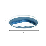 Nordic Cloud Metal Ceiling Lamp - Flush Mount For Childs Bedroom