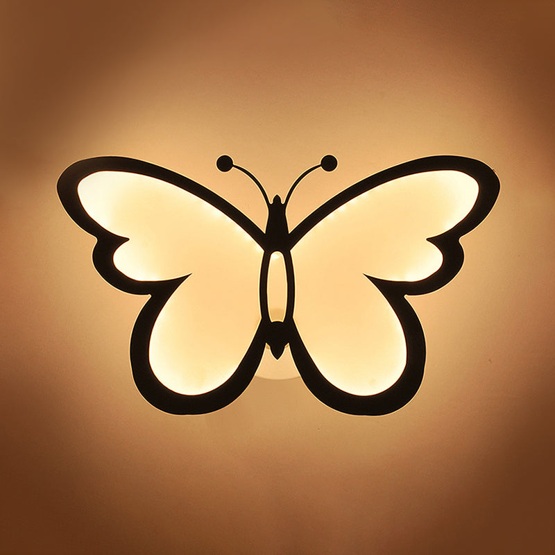 Chic Butterfly Flush Mount Light - Ideal For Girls Bedroom