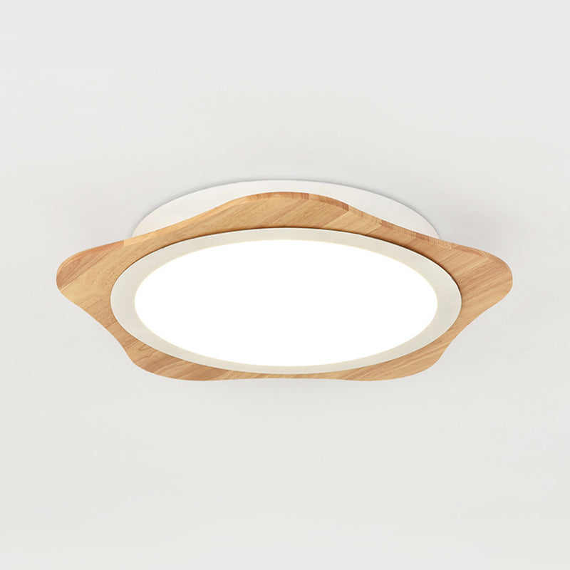 Modern White Floral Ceiling Mount Light - Bathroom Corridor Flush