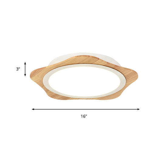 Modern White Floral Ceiling Mount Light - Bathroom Corridor Flush