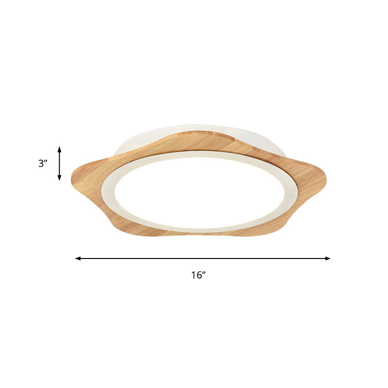 Modern White Floral Ceiling Mount Light - Bathroom Corridor Flush