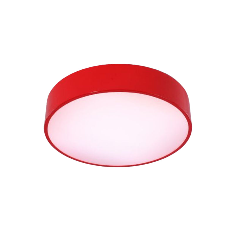 Children’s Led Ceiling Flushmount In Fun Colors: Circular Acrylic Fixture