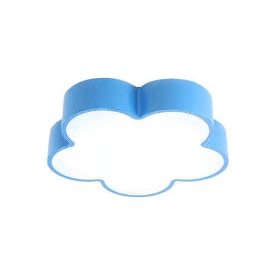 Children’s Acrylic Led Flush Mount Lamp - Fun Flower Design For Kindergarten Ceiling Light In