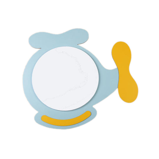 Childrens Led Ceiling Mount Light With Wooden Cartoon Pattern - Ideal For Kindergarten