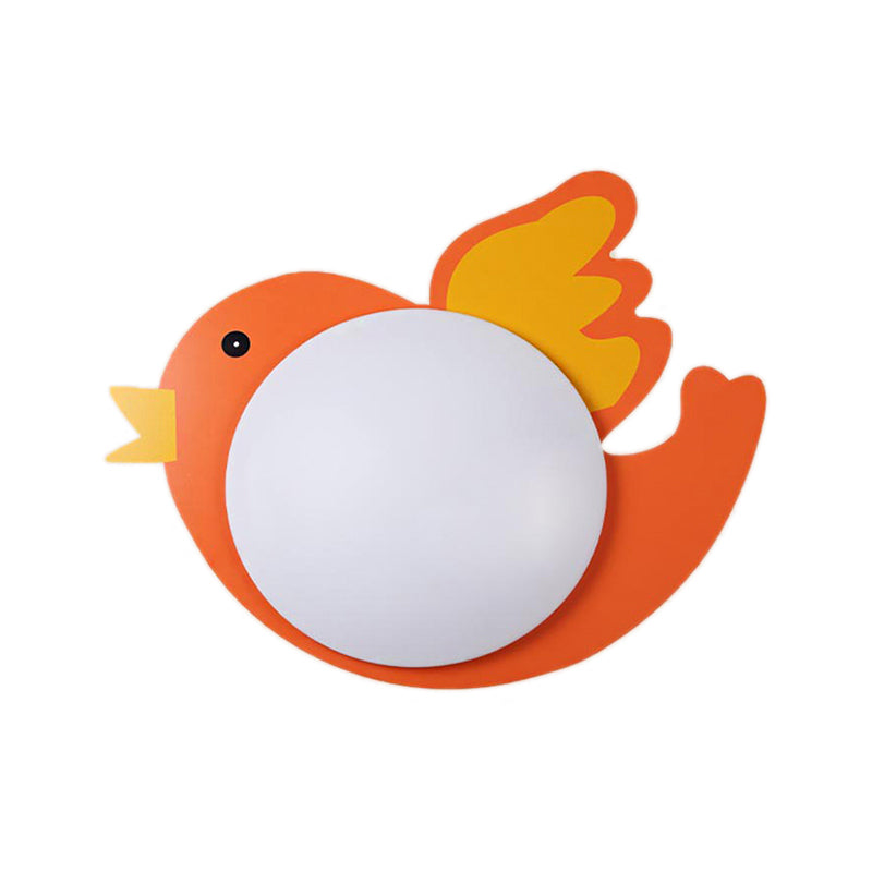 Children’s Led Ceiling Mount Light With Wooden Cartoon Pattern - Ideal For Kindergarten