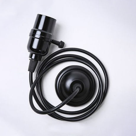 Vintage 1-Light Metal Pendant Light In Black - Ideal For Restaurant Décor