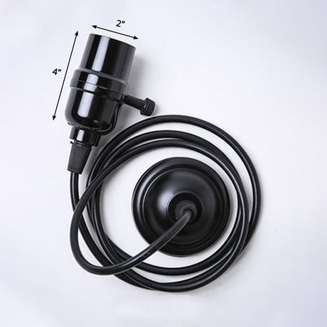 Vintage 1-Light Metal Pendant Light In Black - Ideal For Restaurant Décor