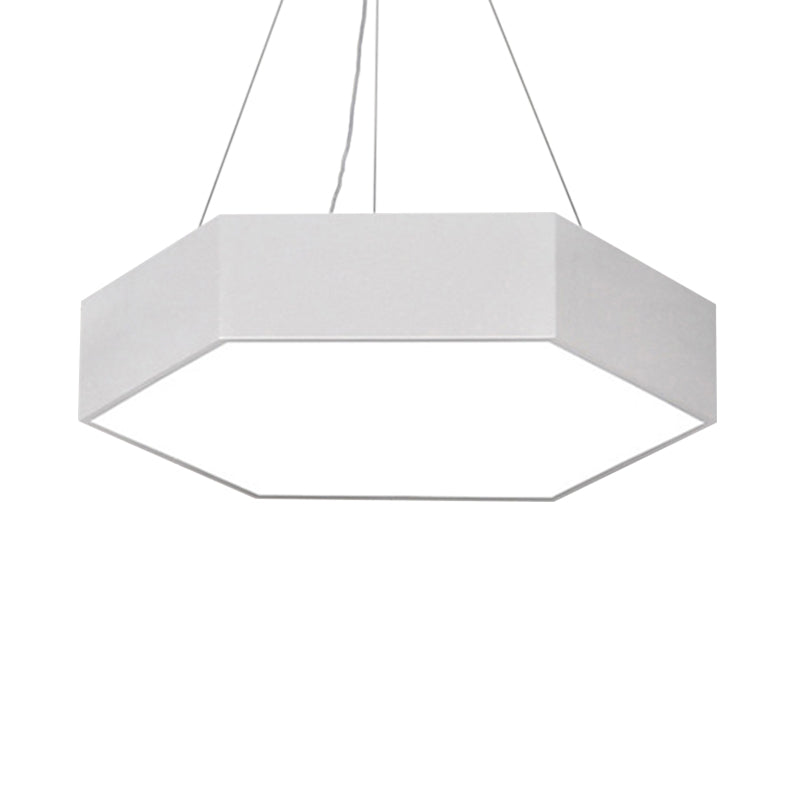 Metallic Honeycomb Led Pendant Light - Black/White Hanging Lamp Kit With Acrylic Diffuser