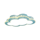 Blue Led Hollow Cloud Ceiling Lamp For Contemporary Kids Bedroom