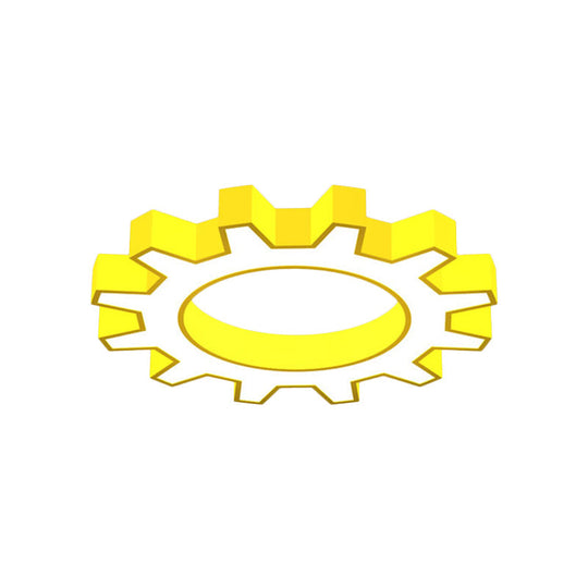 Cartoon Led Ceiling Light In Yellow/Blue Available 3 Sizes: 16/19.5/23.5