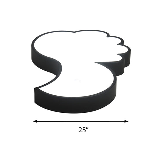 Cute Thumbs - Up Led Ceiling Lamp For Energy - Saving Study Room Lighting