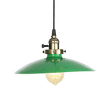 Green Iron Pendant Light - Loft Style Suspended Fixture
