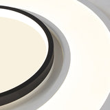 Modern Snowman Led Ceiling Light In Black - Energy - Saving Acrylic Fixture For Kids Bedroom