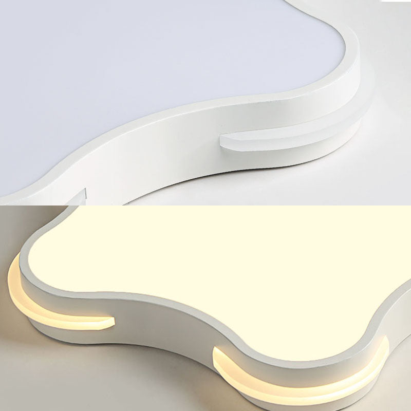 Modern White Star Led Ceiling Lamp For Boys’ Bedroom