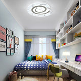 White Acrylic Snail Shell Led Ceiling Light - Perfect For Kids Bedroom! / 16