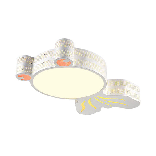 Contemporary Acrylic Kindergarten Fish Flush Ceiling Light Fixture