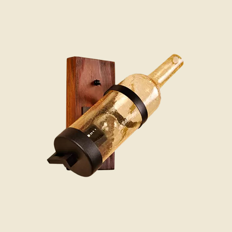 Modern Frosted White/Yellow Crackle Glass Wall Lamp For Bedroom Bathroom Or Warehouse