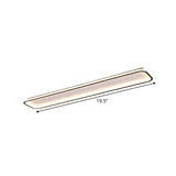 Minimalist Black Led Ceiling Light In Warm/White Available 3 Lengths