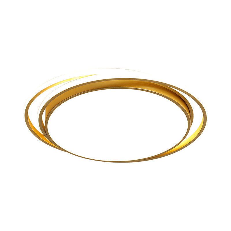 15’/19’ Extra-Thin Round Flush Mounted Led Ceiling Lamp - Minimalistic Acrylic Design In