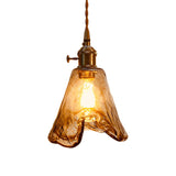 Modernist Alabaster Glass Pendant Light With Brass Finish For Dining Room Trapezoid/Cone/Cuboid
