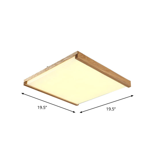 Nordic Square Flushmount Led Ceiling Light In Warm/White - 14.5’’/25.5’’/38’’ Wide