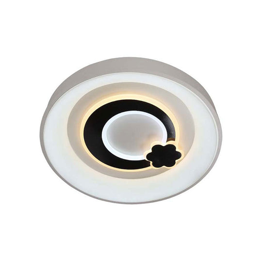 Modern White Led Ceiling Light – Stylish Acrylic Lamp For Kitchen Hallway