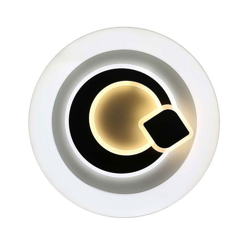 Modern White Led Ceiling Light – Stylish Acrylic Lamp For Kitchen Hallway