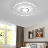 Kids Cartoon Led White Ceiling Lamp With Acrylic Flower Design