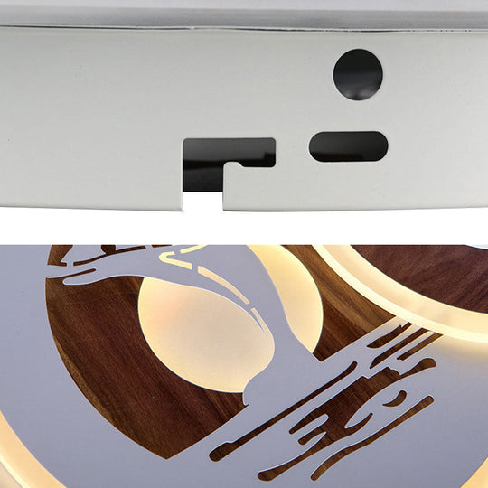 Sleek Acrylic Led Flush Mount Ceiling Light For Corridors Contemporary White Design