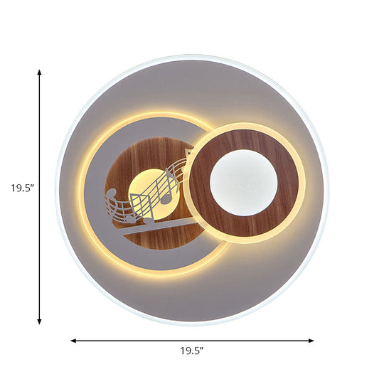 Sleek Acrylic Led Flush Mount Ceiling Light For Corridors Contemporary White Design
