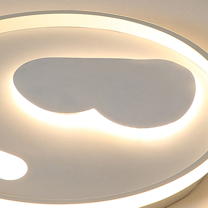 Contemporary Heart Ceiling Lamp Led Acrylic Flush Mount Light For Hotel Hallway