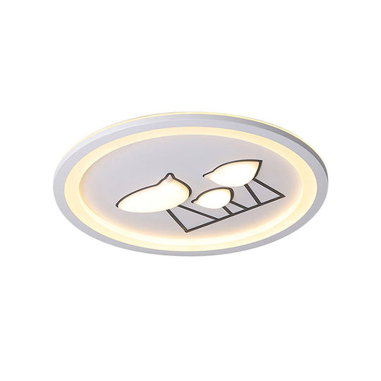 Nordic Acrylic Led Flush Mount Ceiling Light For Living Room